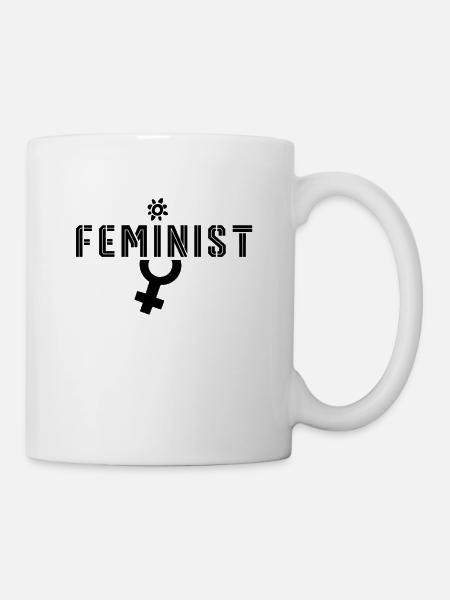 Féministe féministe féministe féministe - Mug blanc - blanc