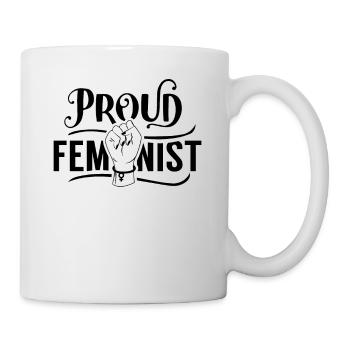 Féministe fière féministe Patriarcat féministe - Mug blanc - blanc - Droite