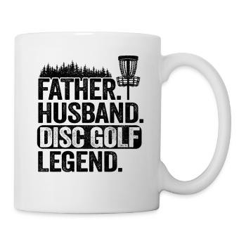 Père Mari Disc Golf Legend Cadeau Fête des Pères - Mug blanc - blanc - Droite