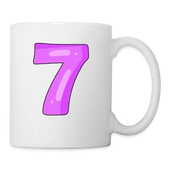 7 violet - Mug blanc - blanc - Droite