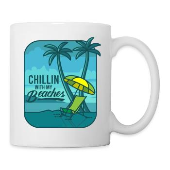 Chillin With My Beaches Beach Holiday - Mug - white - Right