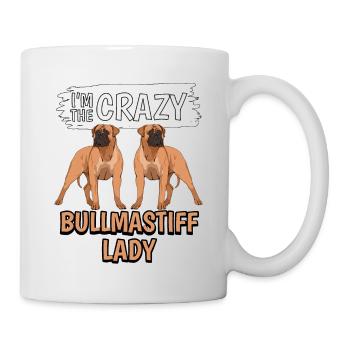 Bullmastiff I'm The Crazy Bullmastiff Lady - Mug - white - Right