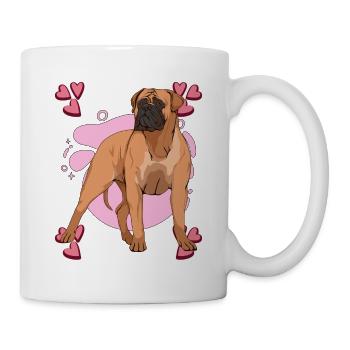 Bullmastiff Bullmastiff Heart Design - Mug - white - Right