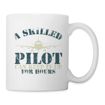 Der Pilot - Tasse - Weiß - Rechts