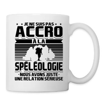 Spéléologie Humour Spéléologue - Mug blanc - blanc - Droite