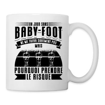Baby-Foot Humour Baby Foot - Mug blanc - blanc - Droite