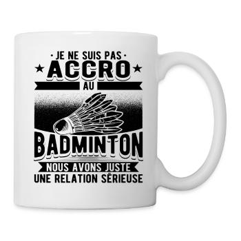 Badminton Humour Joueur Badminton - Mug blanc - blanc - Droite