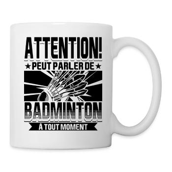 Badminton Humour Joueur Badminton - Mug blanc - blanc - Droite