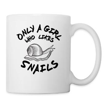 Only a Girl who likes Snails for Pet Snails - Mug - white - Right