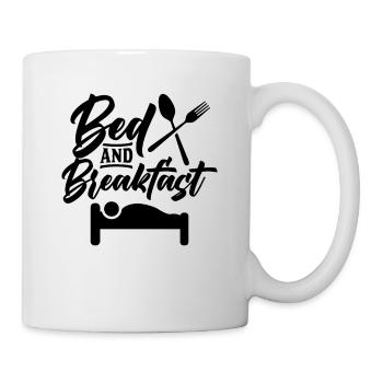 Bed And Breakfast Verpflegung Unterkunft Hostel - Tasse - Weiß - Rechts