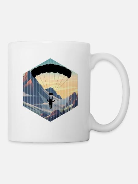 skydiving lovers and parachuting fans - Mug - white