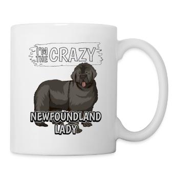 Terre-Neuve I’m The Crazy Newfoundland Lady - Mug blanc - blanc - Droite