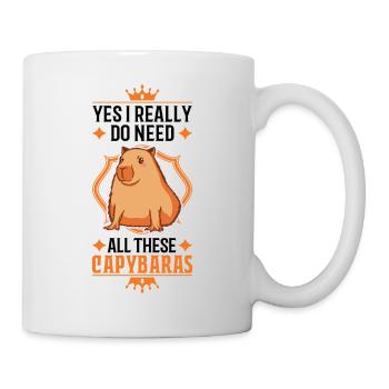 Yes I really do need all these Capybaras - Mug blanc - blanc - Droite