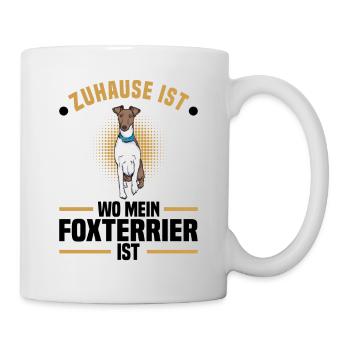Foxterrier - Tasse - Weiß - Rechts