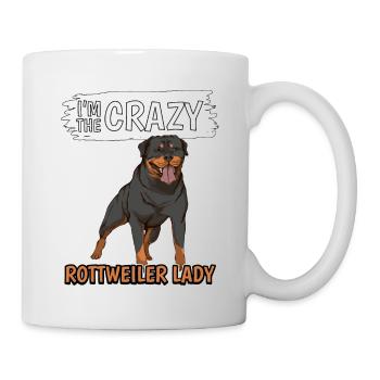 Rottweiler I'm The Crazy Rottweiler Lady - Mug - white - Right