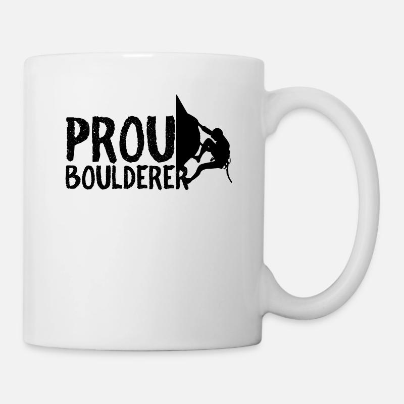 Proud Boulderer Boulderer Saying Bouldering - Mug - white