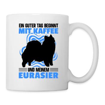 Eurasier Kaffee asiatischer Spitz Familienhund - Tasse - Weiß - Rechts