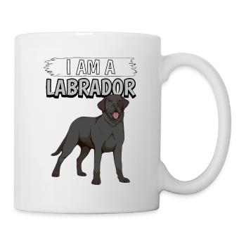 Black Labrador Labbi I Am A Labrador - Mug - white - Right