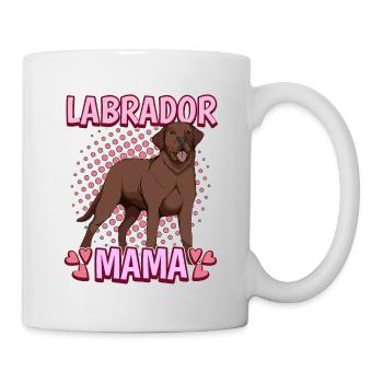 Brauner Labrador Labbi Labrador Mama - Tasse - Weiß - Rechts