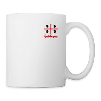 Sardinien Flagge Sardegna Sardinia - Tasse - Weiß - Rechts