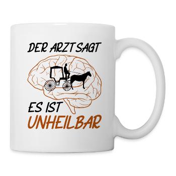 Kutscher Kutsche Pferdekutscher Kutschieren - Tasse - Weiß - Rechts