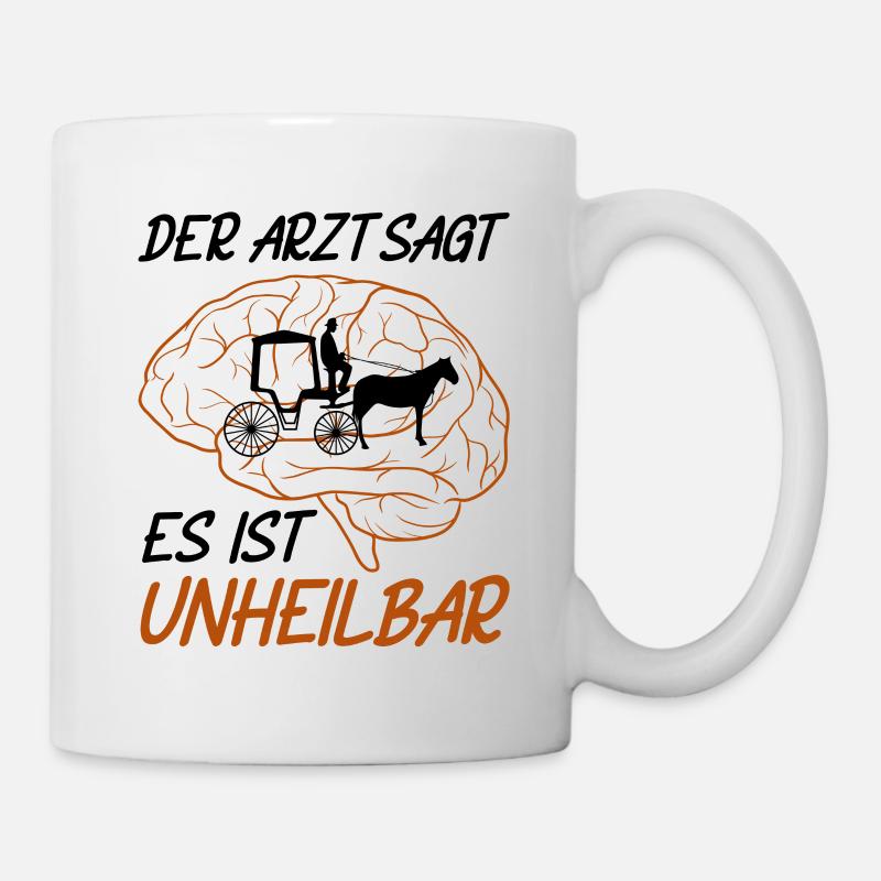 Kutscher Kutsche Pferdekutscher Kutschieren - Tasse - Weiß