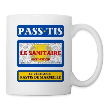 pass sanitaire pass tis pastis de marseille humour - Mug blanc - blanc - Droite