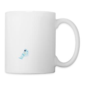 AstronautEnschaukel Mond - Tasse - Weiß - Rechts