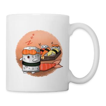 Sushi endormi - Mug blanc - blanc - Droite