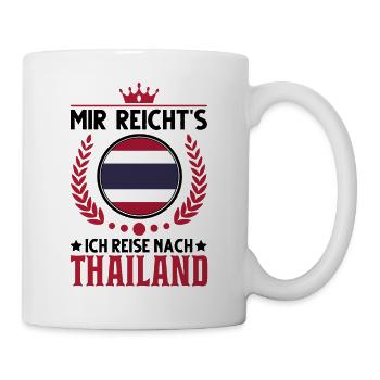 Thailand Urlaub Spruch Bangkok Reise Pattaya - Tasse - Weiß - Rechts