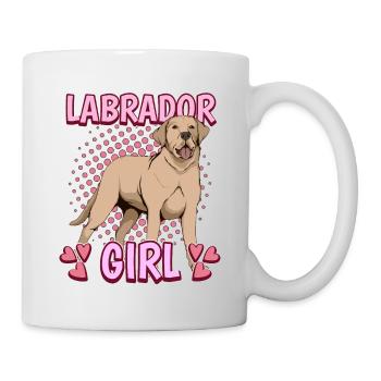 Yellow Labrador Labbi Labrador Girl - Mug - white - Right