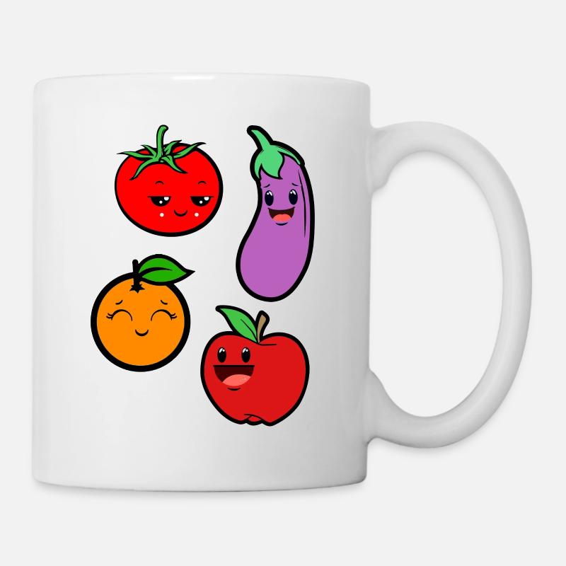 Bébé Légumes Fruits - Mug blanc - blanc