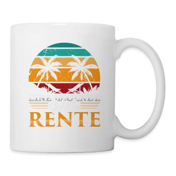 Rentner eine Legende geht in Rente - Tasse - Weiß - Rechts