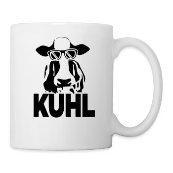 Kuhl Kuh Landwirt Bauer Bauernhof Kühe - Tasse - Weiß - Rechts