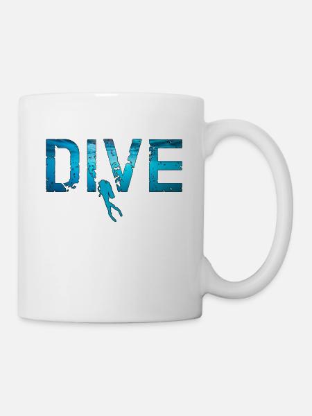 Dive Schnorcheln Meeresbiologe lustige Taucher - Tasse - Weiß