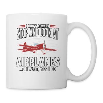 Pilot Airplane Aviation Flying Profession Funny - Mug - white - Right