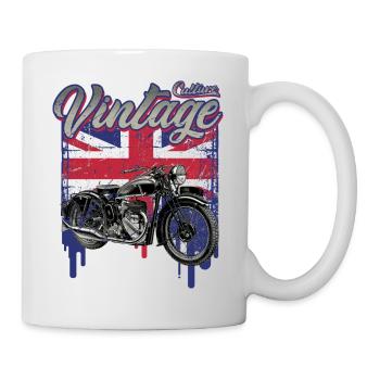 classic moto retro - Mug - white - Right