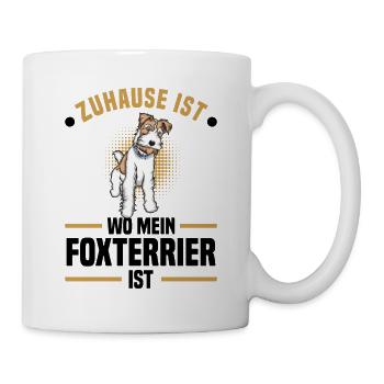 Foxterrier - Tasse - Weiß - Rechts