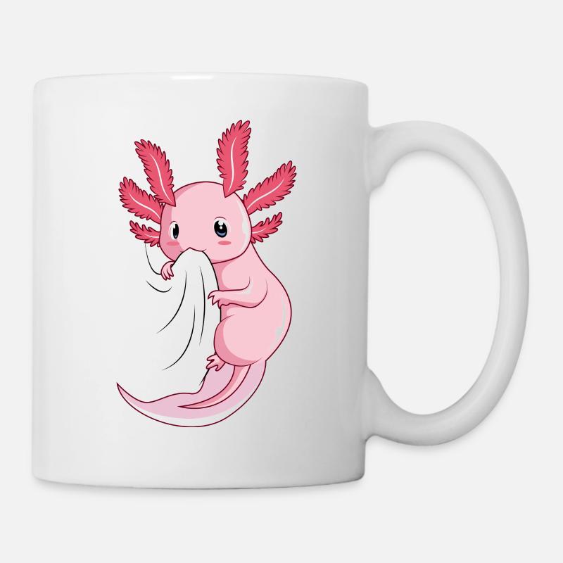 Axolotl - Tasse - Weiß