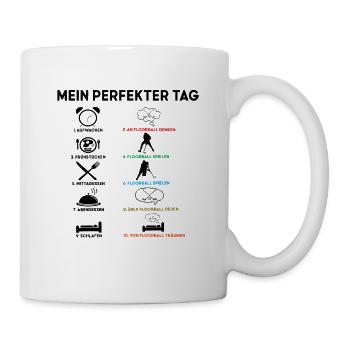 Floorball Floor Hockey Unihockey. - Tasse - Weiß - Rechts