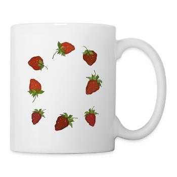 Coole Mädels Erdbeeren - Tasse - Weiß - Rechts