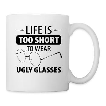Opticiens ophtalmique Lunettes Porte-lunettes - Mug blanc - blanc - Droite