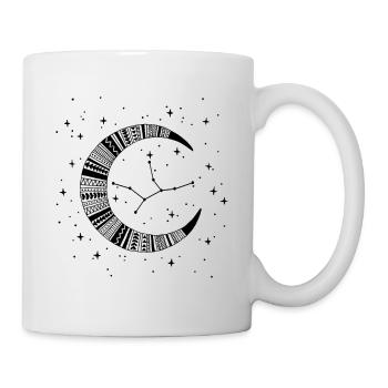Virgo Zodiac Sign Moon Horoscope by Nikki-Luka - Mug - white - Right