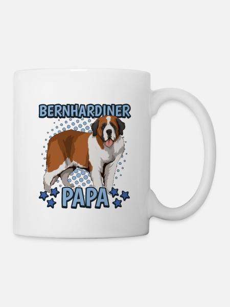 Bernhardiner Papa - Tasse - Weiß