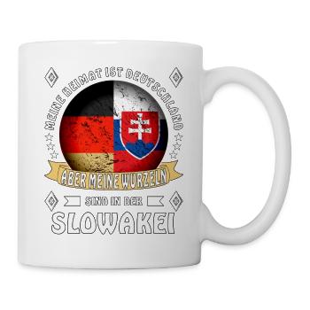 Heimat Deutschland Wurzeln - Tasse - Weiß - Rechts