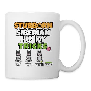 Stubborn Siberian Husky Tricks I Dog Lover I Husky - Mug blanc - blanc - Droite