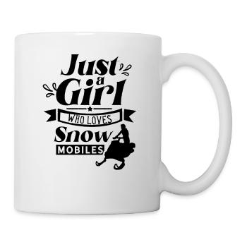 Une seule fille La motoneige Aime conduire - Mug blanc - blanc - Droite