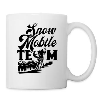 Motoneige équipe motoneige motoneige motoneige - Mug blanc - blanc - Droite