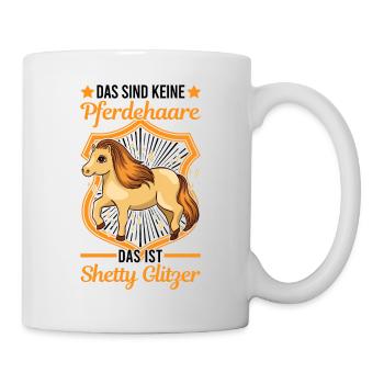 Shetty Glitzer Shetland Pony Shetland-Pony - Tasse - Weiß - Rechts
