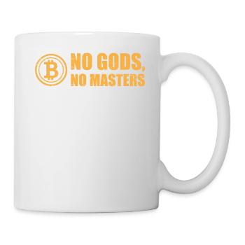 Bitcoin: No Gods, No Masters - Mug blanc - blanc - Droite
